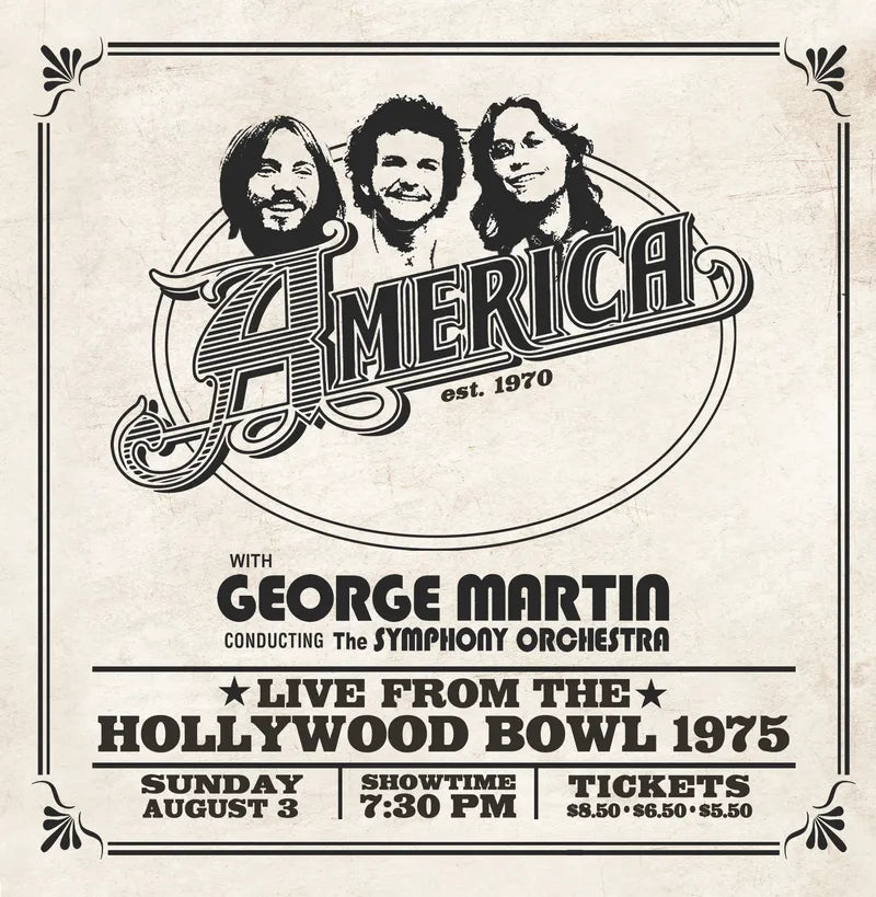 America -  Live from the Hollywood Bowl 1975 [2LP / Ltd Ed Milky Clear Vinyl] (RSD 2024)