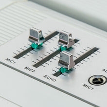 Load image into Gallery viewer, GPO Retro-Style Manhattan Boombox Stereo Bluetooth Speaker - Silver - IN-STORE PICKUP ONLY