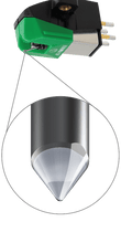 Load image into Gallery viewer, Stylus (LP120) Audio-Technica AT-VM95E Dual Moving Magnet Replacement Cartridge for LP120USB