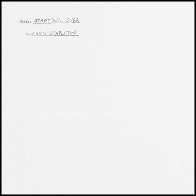 Chris Stapleton - Starting Over [2LP] – Morrow Records