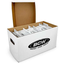 Load image into Gallery viewer, Box - 7" Vinyl Record Cardboard Storage Box with Lid [Holds 200 7" Records] - IN-STORE PICKUP ONLY
