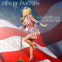 Load image into Gallery viewer, Dolly Parton - For God and Country [2LP/ Ltd Ed "Red, White and Bluegrass" Vinyl/ Numbered] (VMP)

