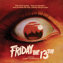 Load image into Gallery viewer, Harry Manfredini - Friday the 13th (1980 Original Score) [Ltd Ed Silver, Black, Red and Metallic Gold Splatter Vinyl/ 11&quot;x11&quot; Art Print/ Collectible Slipcase]
