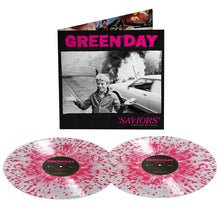 Load image into Gallery viewer, Green Day - Saviors: édition de luxe [2LP/ Ltd Ed Hot Pink with White Splatter or Indie Exclusive Clear with Hot Pink Splatter]
