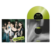 Load image into Gallery viewer, Le Sserafim - 2nd Studio Album ‘PUREFLOW’ pt.1  [Indie Exclusive Electric Yellow Glitter Vinyl/ Photocard Set (5ea)/ Lyric Poster/ Additional Photocard]

