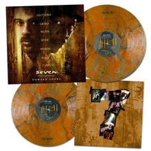 Load image into Gallery viewer, Howard Shore - Se7en (OST) [2LP/ Ltd Ed "What's In The Box" Swirl Colored Vinyl/ 11"x11" Art Print/ Gatefold Jacket]
