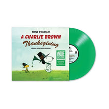 Load image into Gallery viewer, Vince Guaraldi - A Charlie Brown Thanksgiving: 50th Anniversary Edition [Ltd Ed Jelly Bean Green Vinyl] (RSD Essentials 2023)
