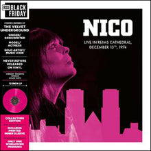 Load image into Gallery viewer, Nico - Live in Reims Cathedral: December 13th, 1974 [Ltd Ed Pink Vinyl] (RSDBF 2025)
