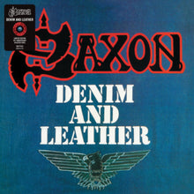 Load image into Gallery viewer, Saxon - Denim and Leather: 40th Anniversary Edition [Ltd Ed Red Splatter Vinyl]

