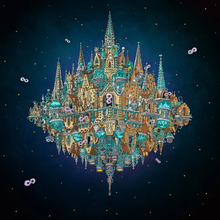 Load image into Gallery viewer, Dance Gavin Dance - Pantheon [2LP/ Ltd Ed Sea Blue &amp; Baby Blue Smush (LP1) &amp; Canary Yellow &amp; Lemon Splatter (LP2) Vinyl]
