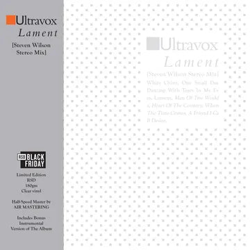 Ultravox - Lament [Steven Wilson Stereo Mix] [2LP/ 180G/ Clear Vinyl/ OBI Strip] (RSDBF 2024)