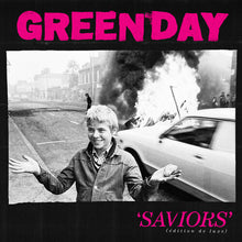 Load image into Gallery viewer, Green Day - Saviors: édition de luxe [2LP/ Ltd Ed Hot Pink with White Splatter or Indie Exclusive Clear with Hot Pink Splatter]
