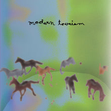 Load image into Gallery viewer, feeble little horse - modern tourism EP [7"/ Ltd Ed Clear with Blue &amp; Green Splatter Vinyl]
