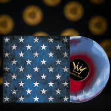 Load image into Gallery viewer, Apollo Brown &amp; Ras Kass - Blasphemy [Ltd Ed Tri Stripe Red, White &amp; Blue Vinyl]
