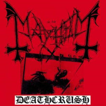 Load image into Gallery viewer, Mayhem - Deathcrush [Ltd Ed Red with Black Splatter Vinyl]

