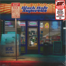 Load image into Gallery viewer, Aesop Rock - Black Hole Superette [2LP/ Black Ice Vinyl/ Rainbow Foil Jacket]
