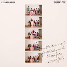 Load image into Gallery viewer, Le Sserafim - 2nd Studio Album ‘PUREFLOW’ pt.1  [Indie Exclusive Hot Pink Glitter Vinyl/ Photocard Set (5ea)/ Lyric Poster/ Additional Photocard]
