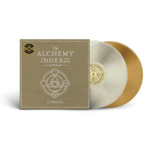 Load image into Gallery viewer, Thrice - The Alchemy Index Vol 3 &amp; 4 (Air &amp; Earth) [2LP/ 45 RPM/ Ltd Ed Translucent Tan (LP1), &amp; Milky Clear (LP2) Vinyl]

