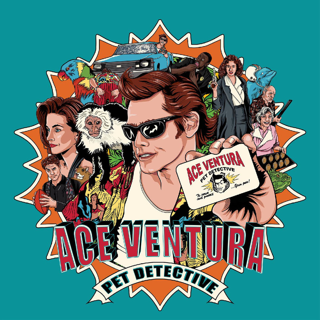 Various Artists - Ace Ventura, Pet Detective [Ltd Ed Turquoise & Orange Split with Red Splatter Vinyl]