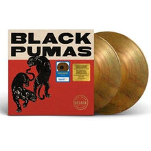 Load image into Gallery viewer, Black Pumas - Black Pumas: One Year Anniversary Deluxe Edition [2LP/ Ltd Ed Lava Colored Vinyl/ Includes 9 Bonus Tracks] (Walmart Exclusive)
