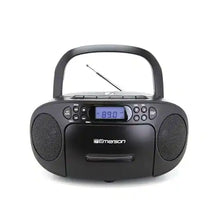 Load image into Gallery viewer, Emerson / Naxa Electronics - Portable CD Player Boombox with Cassette Player Combo, Tape Recorder, AM/FM Radio, AUX Input, (EPB-3003 - Black)
