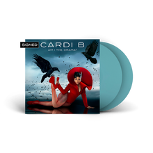 Load image into Gallery viewer, Cardi B - Am I the Drama? [2LP/ Indie Exclusive Baby Blue Vinyl/ Signed Art Card]
