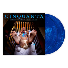 Load image into Gallery viewer, Puscifer, A Perfect Circle, Failure – Cinquanta - A 50th Birthday Celebration for Maynard James Keenan – Live [2LP/ Numbered Ltd Ed/ Black, Clear Blue with Red &amp; Pink Swirl, or Clear Blue with White Swirl Vinyl]
