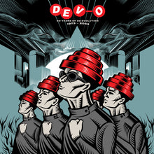Load image into Gallery viewer, Devo - 50 Years of De-Evolution 1973-2023 [2LP/ Remastered/ Ltd Ed Red &amp; Blue Vinyl] (Rocktober 2023)
