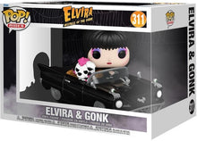 Load image into Gallery viewer, Funko Pop! Rides Deluxe - Elvira &amp; Gonk: Macabre Mobile
