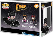 Load image into Gallery viewer, Funko Pop! Rides Deluxe - Elvira &amp; Gonk: Macabre Mobile
