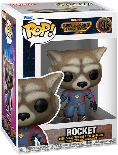 Funko Pop! Vinyl: Marvel - Guardians of The Galaxy 3 - Rocket Raccoon - Les Gardiens De La Galaxie - Figurine en Vinyle à Collectionner - Idée de Cadeau - Produits Officiels - Movies Fans