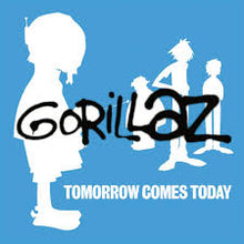 Load image into Gallery viewer, Gorillaz - Tomorrow Comes Today EP [Ltd Ed White &amp; Blue Color-In-Color Vinyl]
