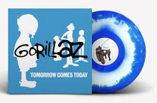 Load image into Gallery viewer, Gorillaz - Tomorrow Comes Today EP [Ltd Ed White &amp; Blue Color-In-Color Vinyl]
