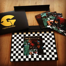 Load image into Gallery viewer, GZA/Genius - Liquid Swords: The Singles Collection [4 7&quot; Singles/ Art Prints/ Display Easel/ Boxed]
