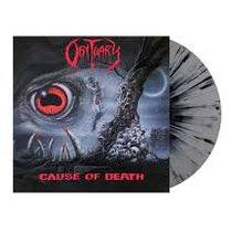 Load image into Gallery viewer, Obituary - Cause of Death [Remastered/ Ltd Ed Gray with Black Splatter Vinyl]
