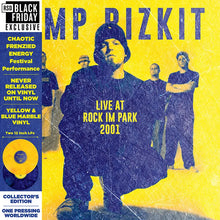 Load image into Gallery viewer, Limp Bizkit - Live at Rock Im Park 2001 [2LP/ Ltd Ed Yellow &amp; Blue Marbled Vinyl/ OBI Strip] (RSDBF 2023)
