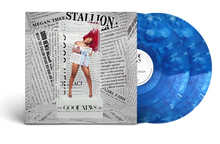 Load image into Gallery viewer, Megan Thee Stallion - Good News [2LP/ Ltd Ed Blue &amp; White Vinyl/ Indie Exclusive]
