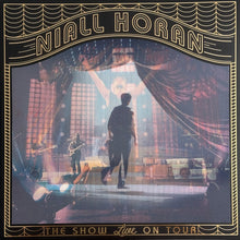 Load image into Gallery viewer, Niall Horan - The Show: Live on Tour: Limited Deluxe Edition [2LP/ Ltd Ed Black with Red &amp; Gold Splatter Vinyl/ Gold Foil Accented Lenticular Cover/ 4 Double Sided Lithos/ Double-Sided Wall Poster/ Euro Import]
