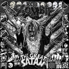 Load image into Gallery viewer, Rob Zombie - The Great Satan [Ltd Ed Ghostly Black or Indie Exclusive Black &amp; White Swirl Vinyl/ 28-Page Booklet]
