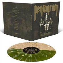 Load image into Gallery viewer, Pentagram - First Daze Here [Ltd Ed Half and Half Green, Gold &amp; White Splatter Vinyl]
