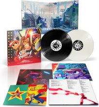 Load image into Gallery viewer, Anamanaguchi  and Joseph Trapanese - Scott Pilgrim Takes Off (OST) [2LP/ Black and White Colored Vinyl/ Booklet/ Printed Inner Sleeves/ Gatefold Jacket]
