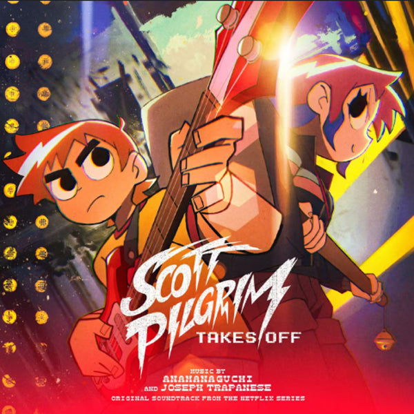 Anamanaguchi  and Joseph Trapanese - Scott Pilgrim Takes Off (OST) [2LP/ Black and White Colored Vinyl/ Booklet/ Printed Inner Sleeves/ Gatefold Jacket]