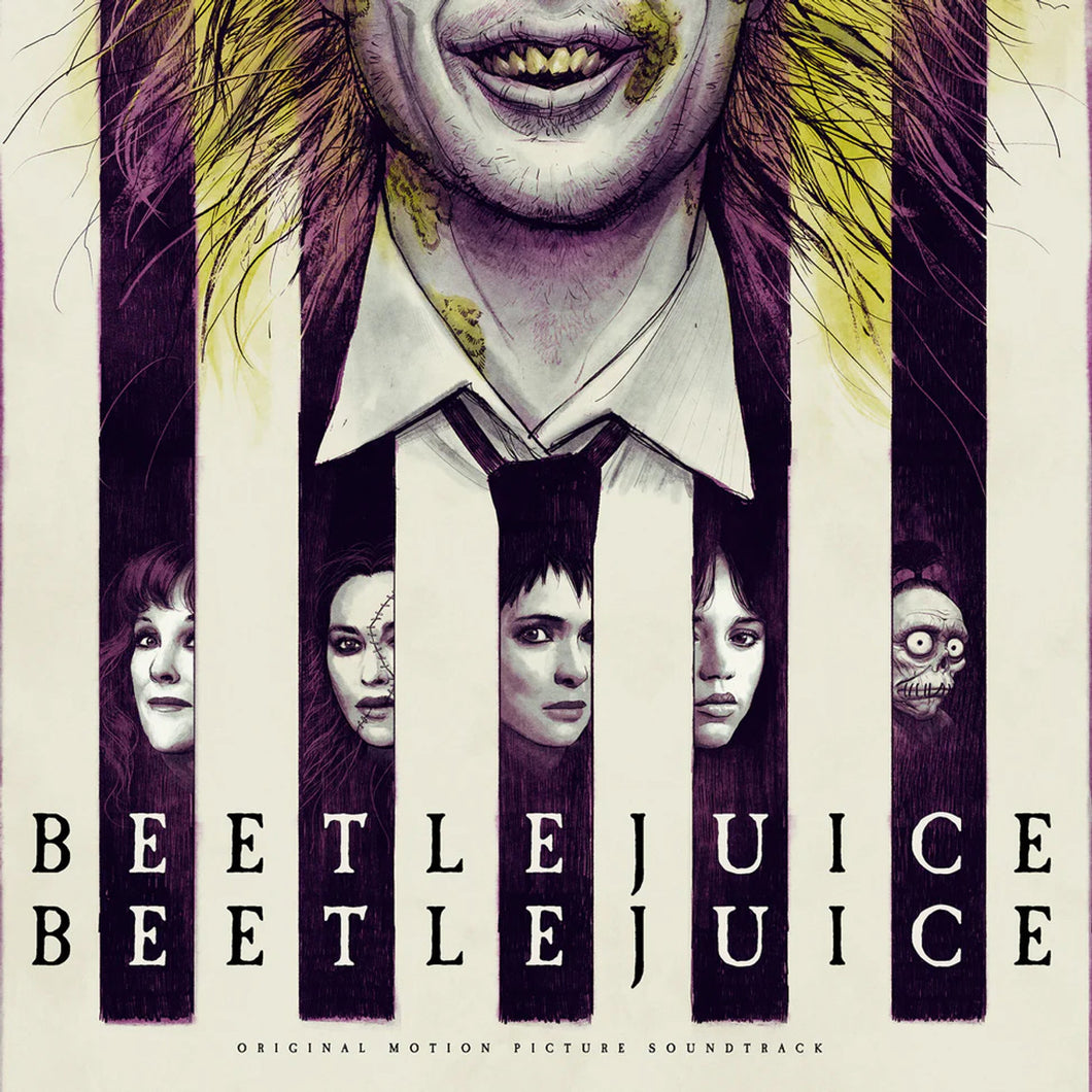 Various Artists - Beetlejuice Beetlejuice (OST) [2LP/ Ltd Ed Purple and White Smoke (LP1) and Fluorescent Green (LP2) Colored Vinyl/ Side 4 Etching/ 11x11 Art Print]