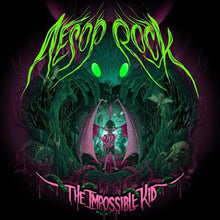 Load image into Gallery viewer, Aesop Rock - The Impossible Kid [2LP/ Ltd Ed Green &amp; Pink Neon Vinyl/ Die-Cut Jacket/ Giant 24-Panel Fold-Out Poster]
