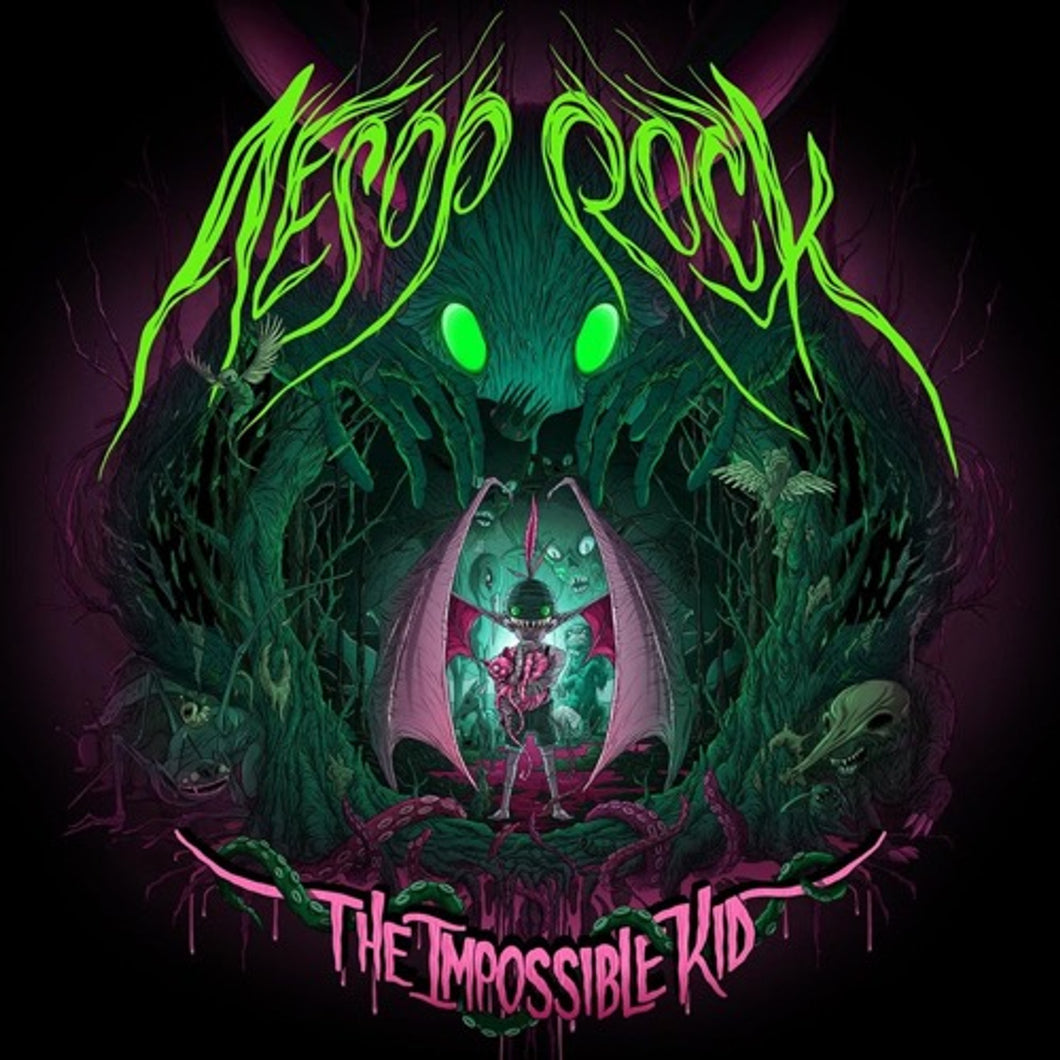 Aesop Rock - The Impossible Kid [2LP/ Ltd Ed Green & Pink Neon Vinyl/ Die-Cut Jacket/ Giant 24-Panel Fold-Out Poster]