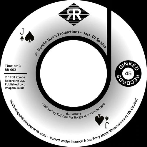 Boogie Down Productions - Jack of Spades b/w Instrumental [7