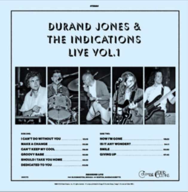 Durand Jones & The Indications - Live Vol. 1 [Translucent Blue Vinyl]