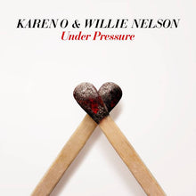 Load image into Gallery viewer, Karen O (Yeah Yeah Yeahs) &amp; Willie Nelson - Under Pressure [7"/ Single Sided/ Ltd Ed White &amp; Blue Opaque Vinyl] (RSD 2021)
