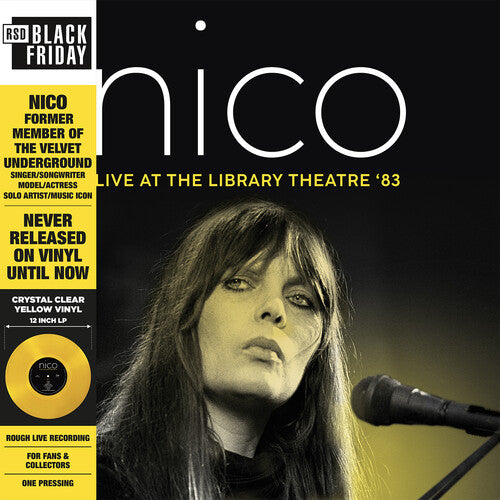 Nico - Live at the Library Theatre 83 [Ltd Ed Crystal Clear Yellow Vinyl/ Obi Strip] (RSDBF 2022)