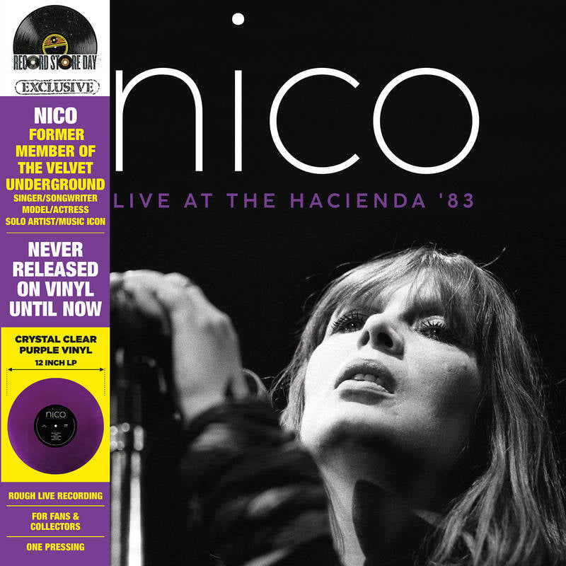 Nico -  Live At The Hacienda '83 [Ltd Ed Crystal Clear Purple Vinyl] (RSD 2022)